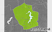 Physical 3D Map of Shouxian, desaturated
