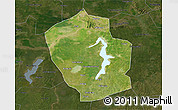 Satellite 3D Map of Shouxian, darken
