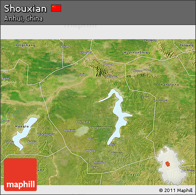 Satellite 3D Map of Shouxian