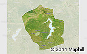 Satellite 3D Map of Shouxian, lighten