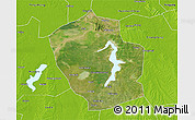 Satellite 3D Map of Shouxian, physical outside