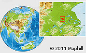 Physical Location Map of Shouxian