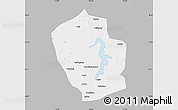Gray Map of Shouxian, single color outside