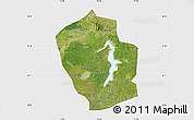 Satellite Map of Shouxian, single color outside