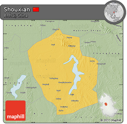 Savanna Style Map of Shouxian