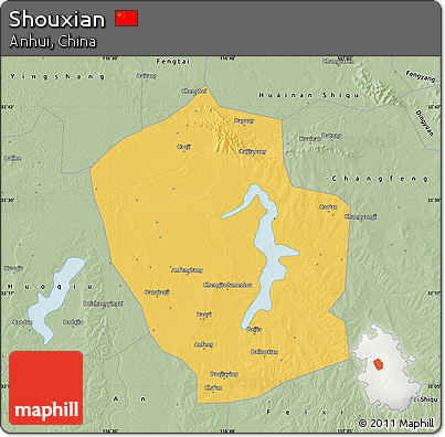 Savanna Style Map of Shouxian
