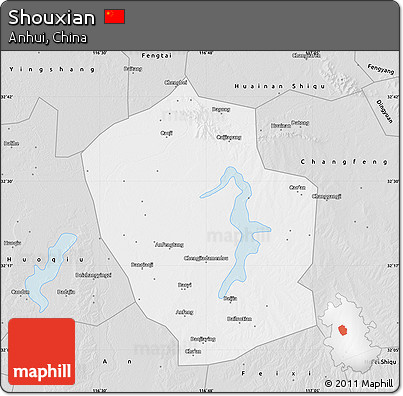 Silver Style Map of Shouxian