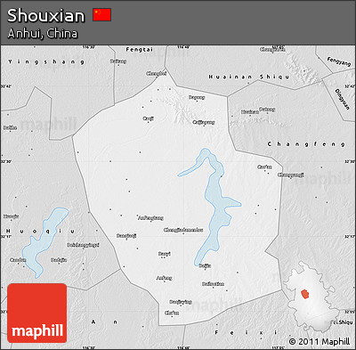 Silver Style Map of Shouxian