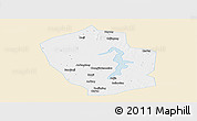 Classic Style Panoramic Map of Shouxian, single color outside