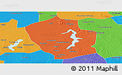 Political Panoramic Map of Shouxian