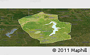 Satellite Panoramic Map of Shouxian, darken
