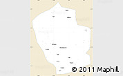 Classic Style Simple Map of Shouxian, single color outside