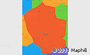 Political Simple Map of Shouxian