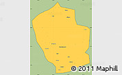 Savanna Style Simple Map of Shouxian, cropped outside