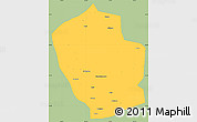 Savanna Style Simple Map of Shouxian, single color outside