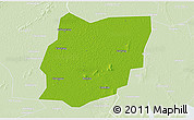 Physical 3D Map of Sixian, lighten