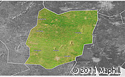 Satellite 3D Map of Sixian, desaturated