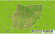 Satellite 3D Map of Sixian, physical outside