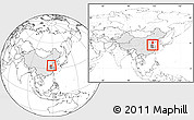 Blank Location Map of Sixian, highlighted country, highlighted parent region, within the entire country