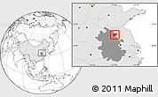 Blank Location Map of Sixian, highlighted country, highlighted parent region