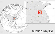 Blank Location Map of Sixian, highlighted country
