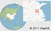 Savanna Style Location Map of Sixian, highlighted country