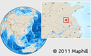 Shaded Relief Location Map of Sixian