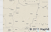 Shaded Relief Map of Sixian
