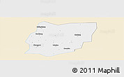 Classic Style Panoramic Map of Sixian, single color outside