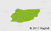 Physical Panoramic Map of Sixian, cropped outside