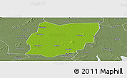 Physical Panoramic Map of Sixian, semi-desaturated