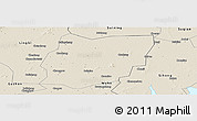 Shaded Relief Panoramic Map of Sixian