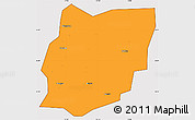 Political Simple Map of Sixian, cropped outside