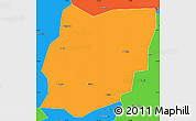 Political Simple Map of Sixian