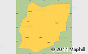 Savanna Style Simple Map of Sixian, single color outside