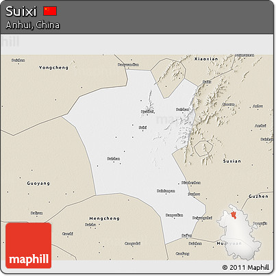 Classic Style 3D Map of Suixi