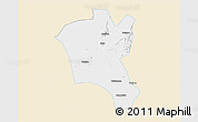 Classic Style 3D Map of Suixi, single color outside