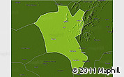 Physical 3D Map of Suixi, darken