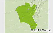 Physical 3D Map of Suixi, lighten