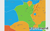 Political 3D Map of Suixi