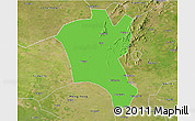 Political 3D Map of Suixi, satellite outside
