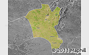 Satellite 3D Map of Suixi, desaturated