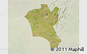 Satellite 3D Map of Suixi, lighten