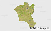 Satellite 3D Map of Suixi, single color outside