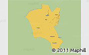 Savanna Style 3D Map of Suixi, single color outside