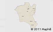Shaded Relief 3D Map of Suixi, cropped outside