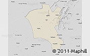 Shaded Relief 3D Map of Suixi, desaturated