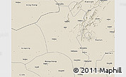 Shaded Relief 3D Map of Suixi