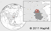 Blank Location Map of Suixi, highlighted country, highlighted parent region
