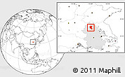 Blank Location Map of Suixi, highlighted parent region